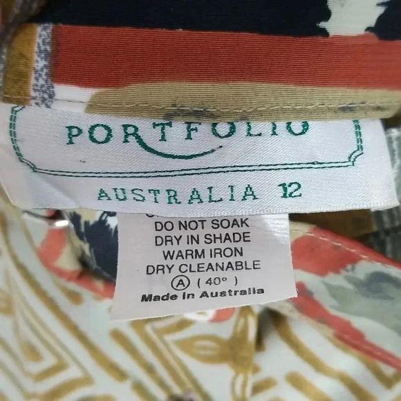 {Portfolio Australia & Kathy Che} SET: Vintage Safari Travel Skirt & Top - Picture 15 of 16